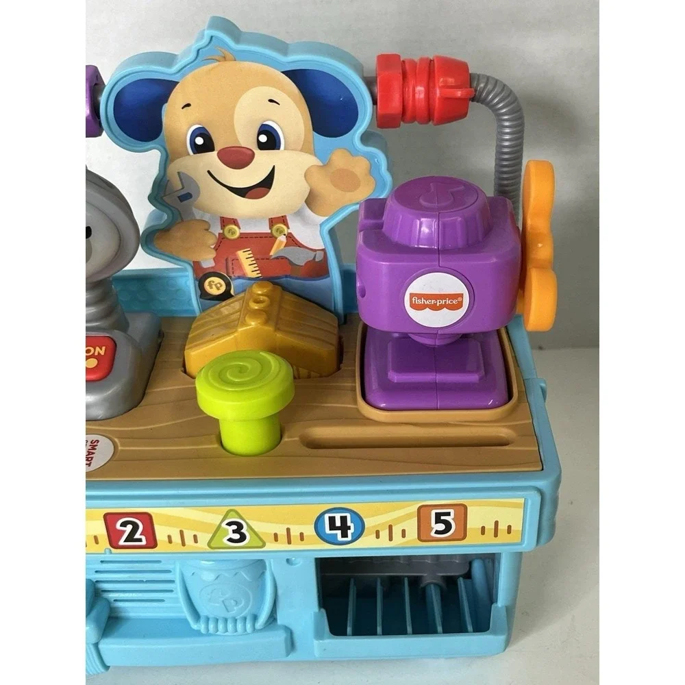 Fisher Price Laugh & Learn Smart Stages LEARNING TOOLBENCH Complete Sounds Light